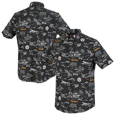 Men's Reyn Spooner Black Pittsburgh Steelers Kekai Performance Button-Down Shirt
