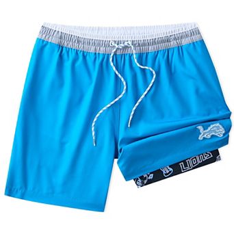 Men's Chubbies Blue Detroit Lions 5.5" Classic Lined Swim Trunks