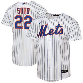 Youth Nike Juan Soto White New York Mets Home Replica Jersey