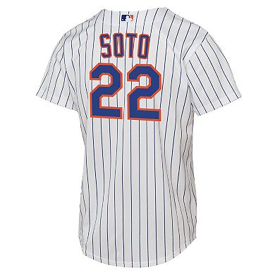 Youth Nike Juan Soto White New York Mets Home Replica Jersey