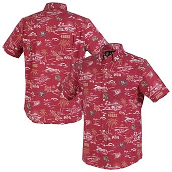 Men's Reyn Spooner Scarlet San Francisco 49ers Kekai Performance Button-Down Shirt