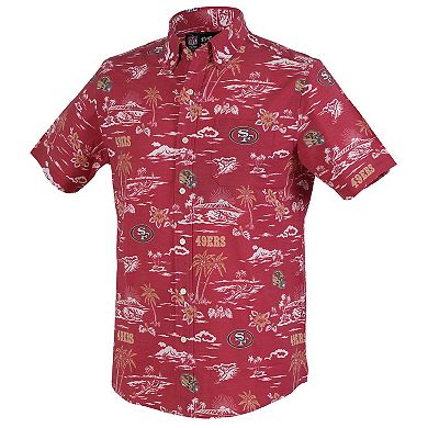 Men's Reyn Spooner Scarlet San Francisco 49ers Kekai Performance Button-Down Shirt