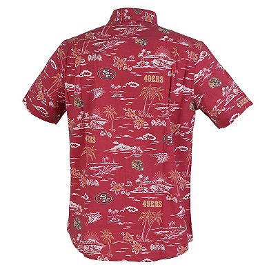 Men's Reyn Spooner Scarlet San Francisco 49ers Kekai Performance Button-Down Shirt