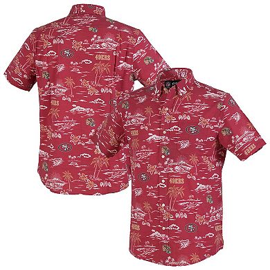 Men's Reyn Spooner Scarlet San Francisco 49ers Kekai Performance Button-Down Shirt