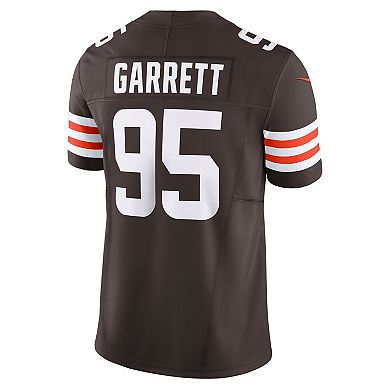 Men's Nike Myles Garrett Brown Cleveland Browns Team Vapor F.U.S.E. Limited Jersey