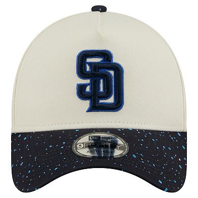 Men's New Era Cream San Diego Padres Speckle A-Frame 9FORTY Adjustable