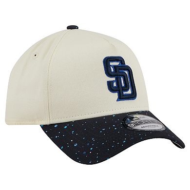 Men's New Era Cream San Diego Padres Speckle A-Frame 9FORTY Adjustable