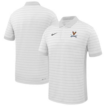 Men's Nike White Virginia Cavaliers 2025 Early Season Coaches Sideline Victory Stripe Performance Polo