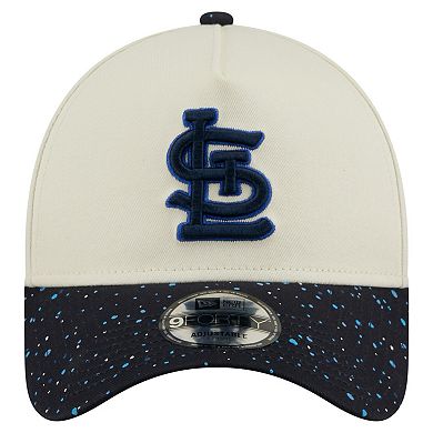 Men's New Era Cream St. Louis Cardinals Speckle A-Frame 9FORTY