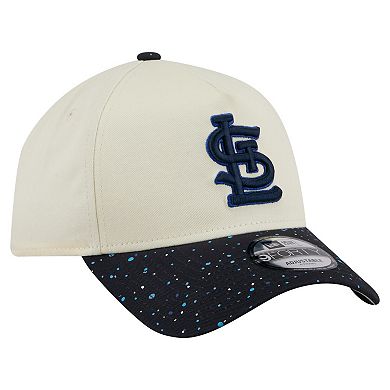 Men's New Era Cream St. Louis Cardinals Speckle A-Frame 9FORTY