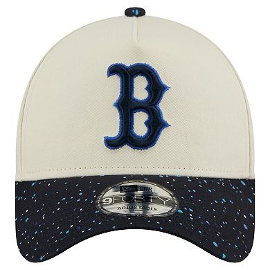 Men's New Era Cream Boston Red Sox Speckle A-Frame 9FORTY