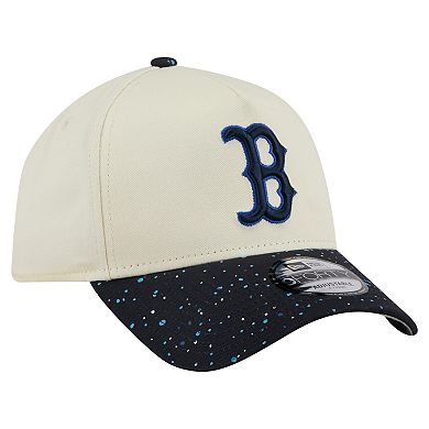 Men's New Era Cream Boston Red Sox Speckle A-Frame 9FORTY