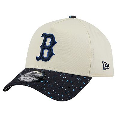 Men's New Era Cream Boston Red Sox Speckle A-Frame 9FORTY