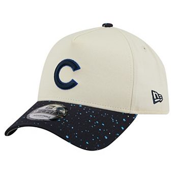 Men's New Era Cream Chicago Cubs Speckle A-Frame 9FORTY
