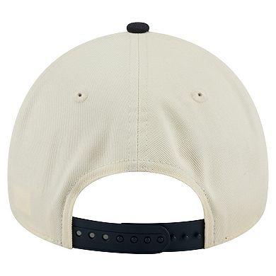 Men's New Era Cream Baltimore Orioles Speckle A-Frame 9FORTY Adjustable Hat