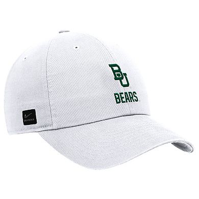 Men's Nike White Baylor Bears 2025 On-Field Club Adjustable Hat