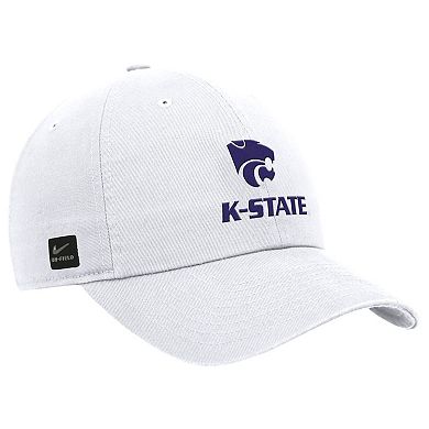 Men's Nike White Kansas State Wildcats 2025 On-Field Club Adjustable Hat