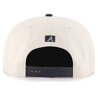 Men's '47 Natural Atlanta Braves Payson Captain Adjustable Hat