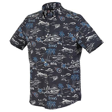 Men's Reyn Spooner Navy Tennessee Titans Kekai Performance Button-Down Shirt