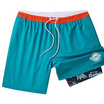 Men's Chubbies Aqua Miami Dolphins 5.5" Classic Lined Swim Trunks