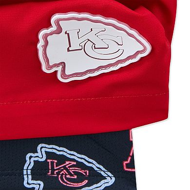 "Men's Chubbies Red Kansas City Chiefs 5.5"" Classic Lined Swim Trunks"