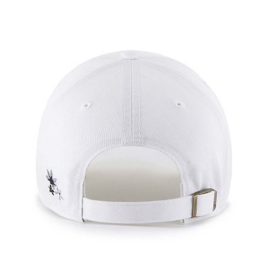 Women's '47 White New York Yankees Flower Power Clean Up Adjustable Hat