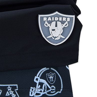 Men's Chubbies Black Las Vegas Raiders 5.5" Classic Lined Swim Trunks