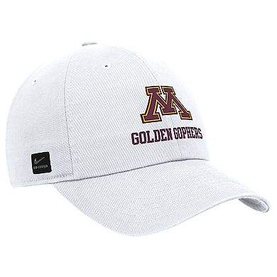 Men's Nike White Minnesota Golden Gophers 2025 On-Field Club Adjustable Hat