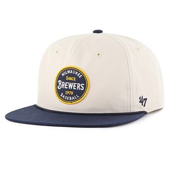 Men's '47 Natural Milwaukee Brewers Payson Captain Adjustable Hat