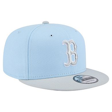 Men's New Era Light Blue/Gray Boston Red Sox 2-Tone Color Pack 9FIFTY Snapback Hat