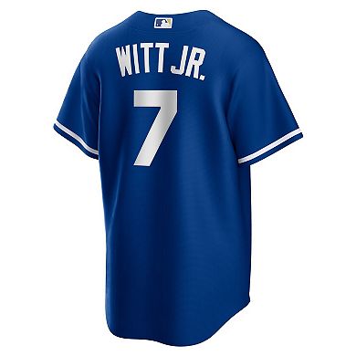 Men's Nike Bobby Witt Jr. Rush Blue Kansas City Royals Alternate 2 Replica Jersey