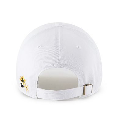 Women's '47 White Pittsburgh Pirates Flower Power Clean Up Adjustable Hat