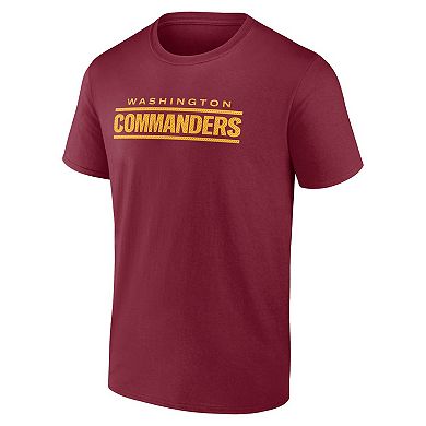 Men's Fanatics Burgundy Washington Commanders Big & Tall Number One Dad T-Shirt