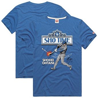 Men's Homage Shohei Ohtani Royal Los Angeles Dodgers Graphic Player T-Shirt