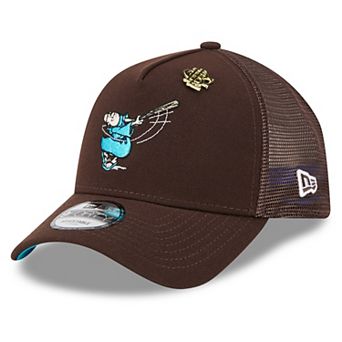 Men's New Era Brown San Diego Padres 2025 Big League Chew A-Frame 9FORTY Adjustable Trucker Hat