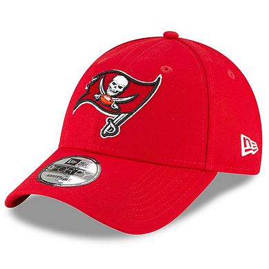 Men's New Era Red Tampa Bay Buccaneers 50th Anniversary Side Patch 9FORTY Adjustable Hat