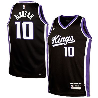 Youth Nike DeMar DeRozan Black Sacramento Kings Swingman Jersey - Icon Edition