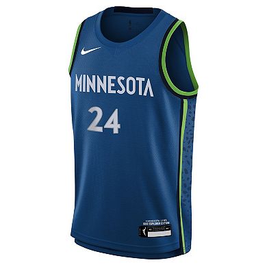 Youth Nike Napheesa Collier Blue Minnesota Lynx Explorer Edition Player Jersey
