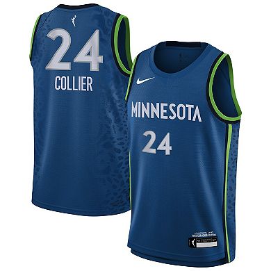 Youth Nike Napheesa Collier Blue Minnesota Lynx Explorer Edition Player Jersey