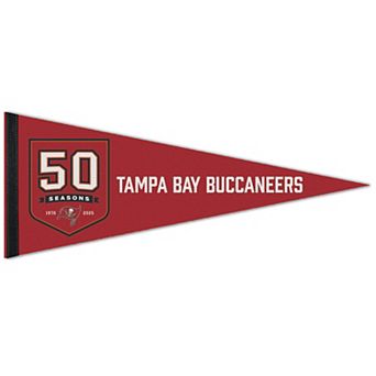 WinCraft Tampa Bay Buccaneers 50th Anniversary 12" x 30" Premium Pennant