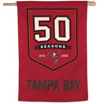 WinCraft Tampa Bay Buccaneers 50th Anniversary 28" x 40" One-Sided Vertical Banner