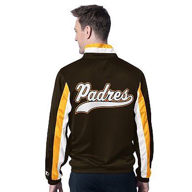Men's Starter Brown San Diego Padres Full-Zip Jacket