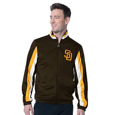 Men's Starter Brown San Diego Padres Full-Zip Jacket