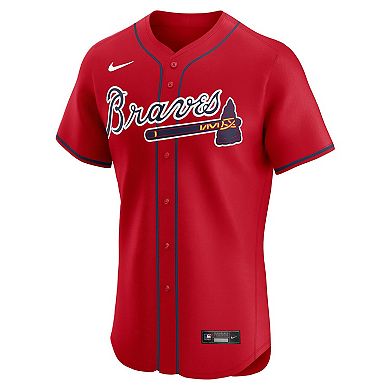 Men's Nike Ronald Acu̱a Jr. Red Atlanta Braves Alternate 2 Elite Jersey