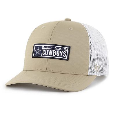 Men's '47 Khaki Dallas Cowboys Acapulco brrr° Trucker Adjustable Hat