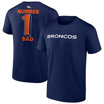 Men's Fanatics Navy Denver Broncos Big & Tall Number One Dad T-Shirt