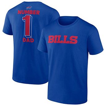Men's Fanatics Royal Buffalo Bills Big & Tall Number One Dad T-Shirt