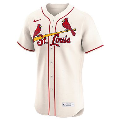 Men's Nike Cream St. Louis Cardinals Alternate Elite Jersey