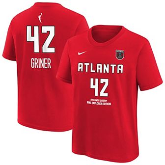 Nike Brittney Griner Red Atlanta Dream Explorer Edition Name & Number T-Shirt