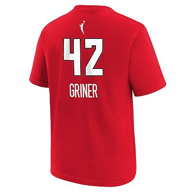 Youth Nike Brittney Griner Red Atlanta Dream Explorer Edition Name & Number T-Shirt